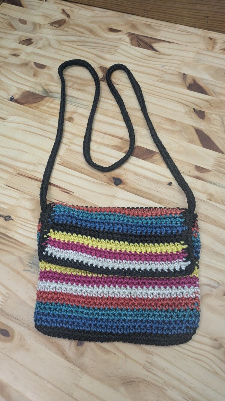 THE SAK Multi BRIGHT Color Crochet Knit Bag Crossbody Shoulder Bag Purse Tote